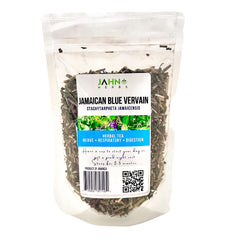 Jahno Herbs packaging front view showing sealed jar and label, clear product protection