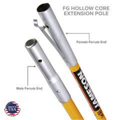 Jameson ferrule and threaded connector detail showing secure attachment benefit
