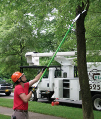 Jameson low-profile saw head close-up for easy canopy access