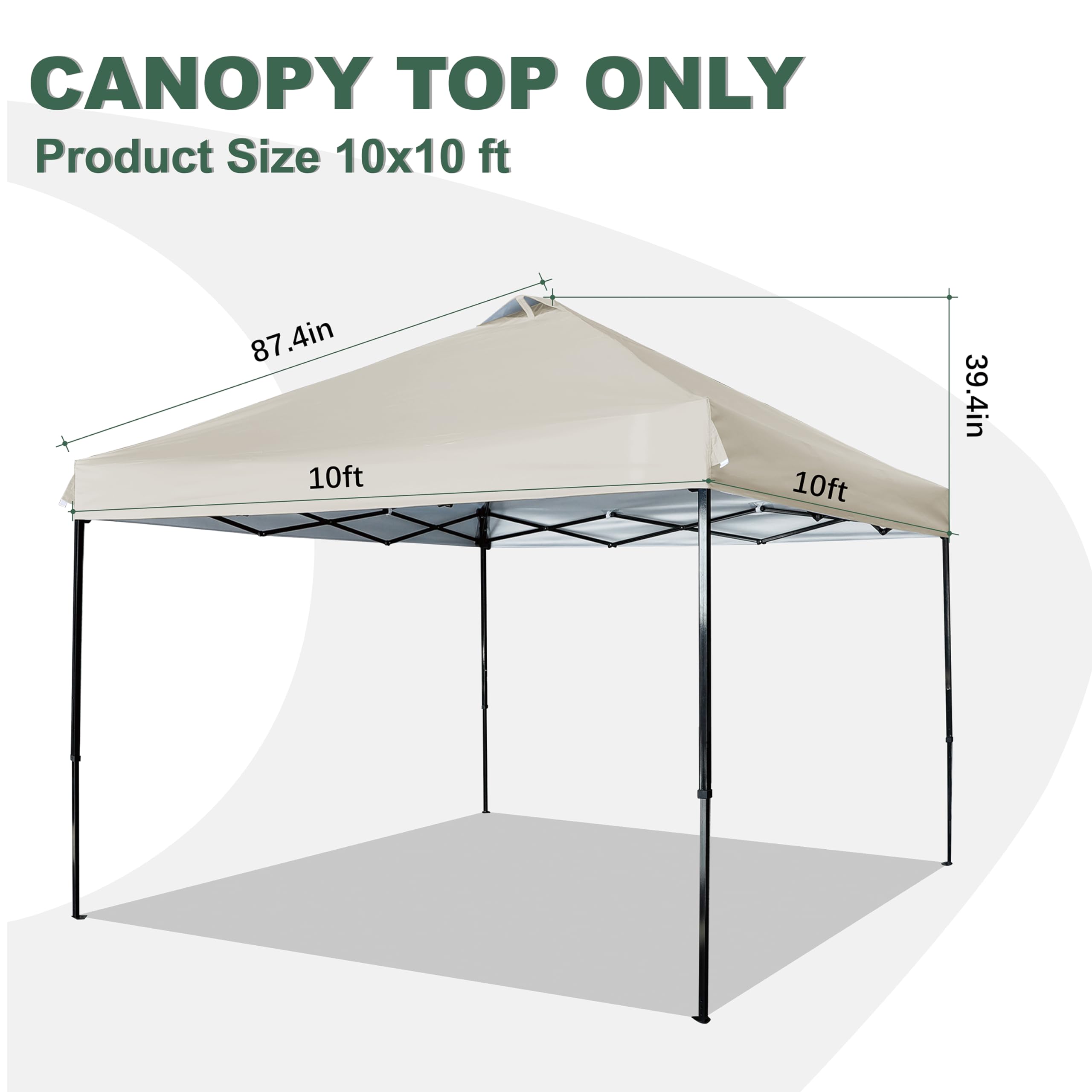 JANCANOPY roof vent close-up displaying twin vents, improves airflow and stability