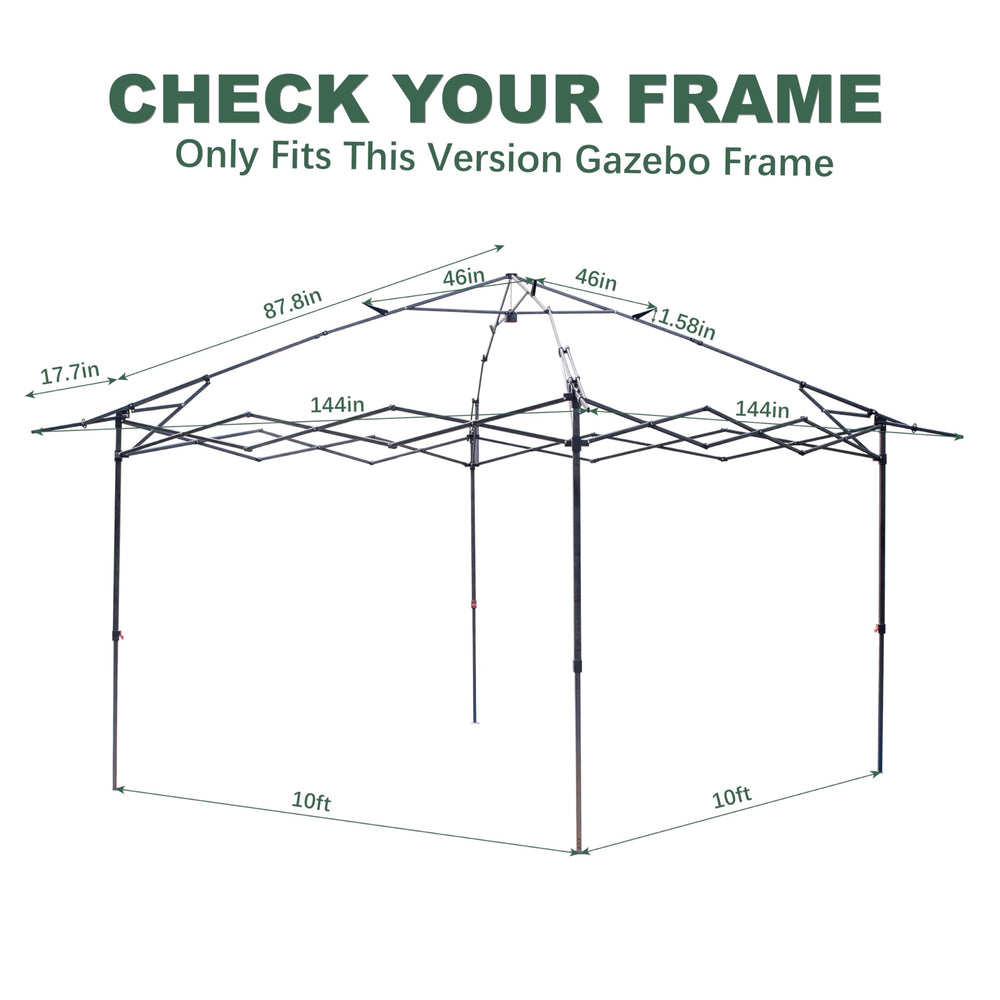 JANCANOPY corner attachment and reinforced stitching for secure hold