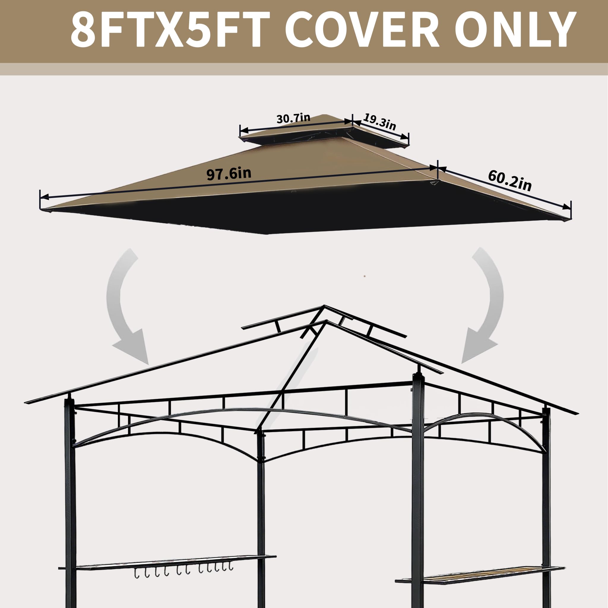 JANCANOPY detailed corner pockets showing adjustable fit benefit
