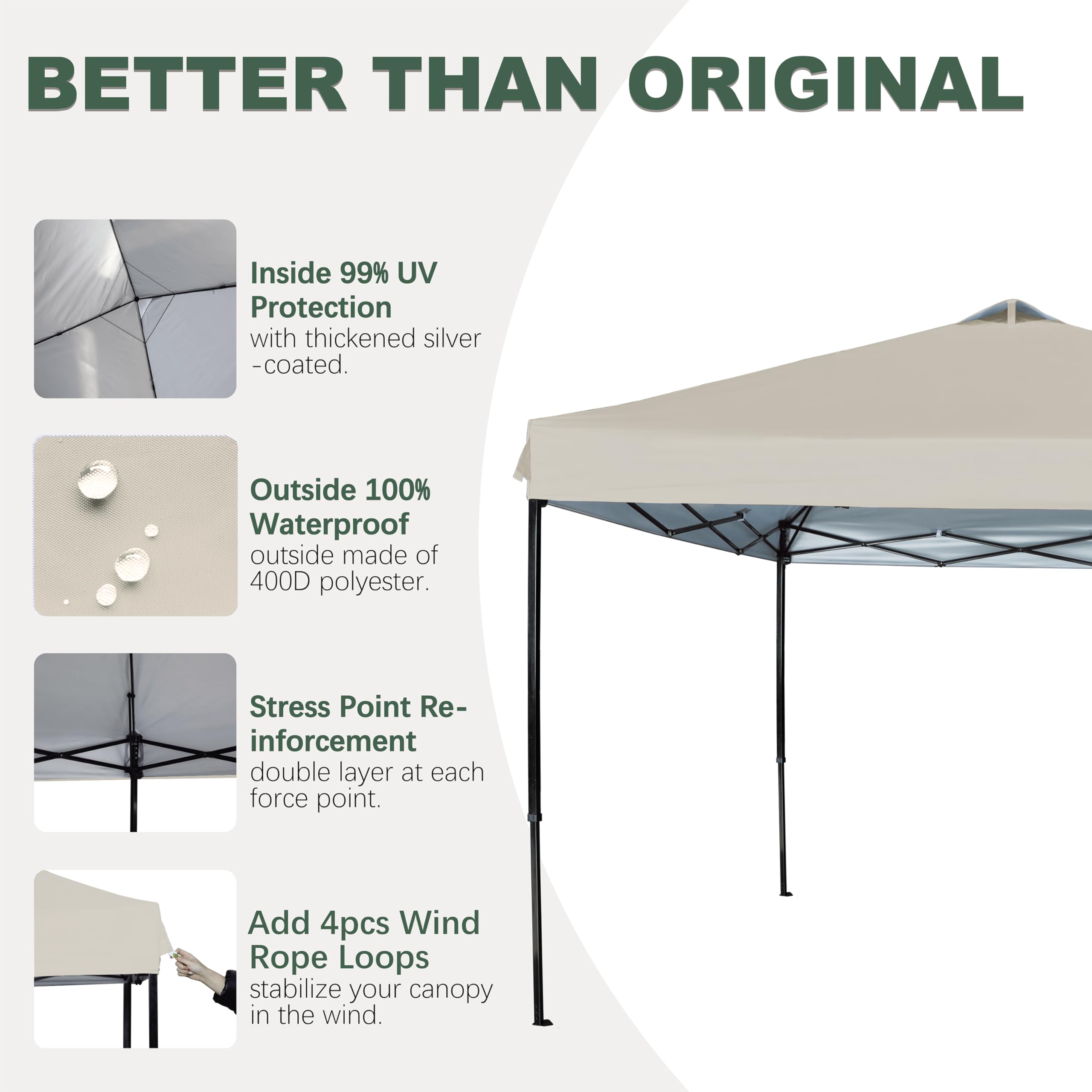 JANCANOPY fabric texture close-up highlighting durable weave and water resistance