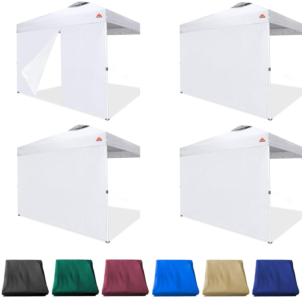 JANCANOPY front view of three sidewalls and door showing complete enclosure benefit