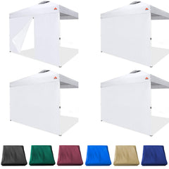 JANCANOPY front view of three sidewalls and door showing complete enclosure benefit
