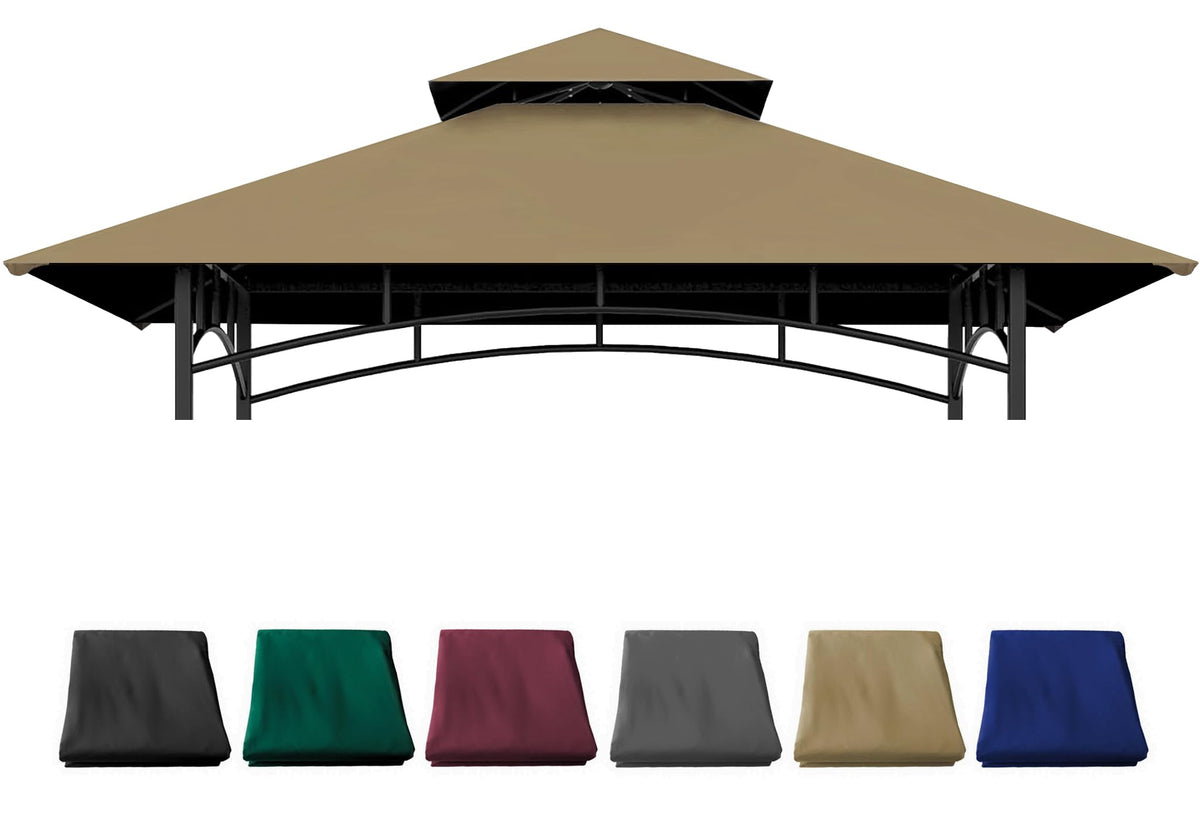 JANCANOPY front view of replacement 5x8 ft canopy top showing full coverage benefit