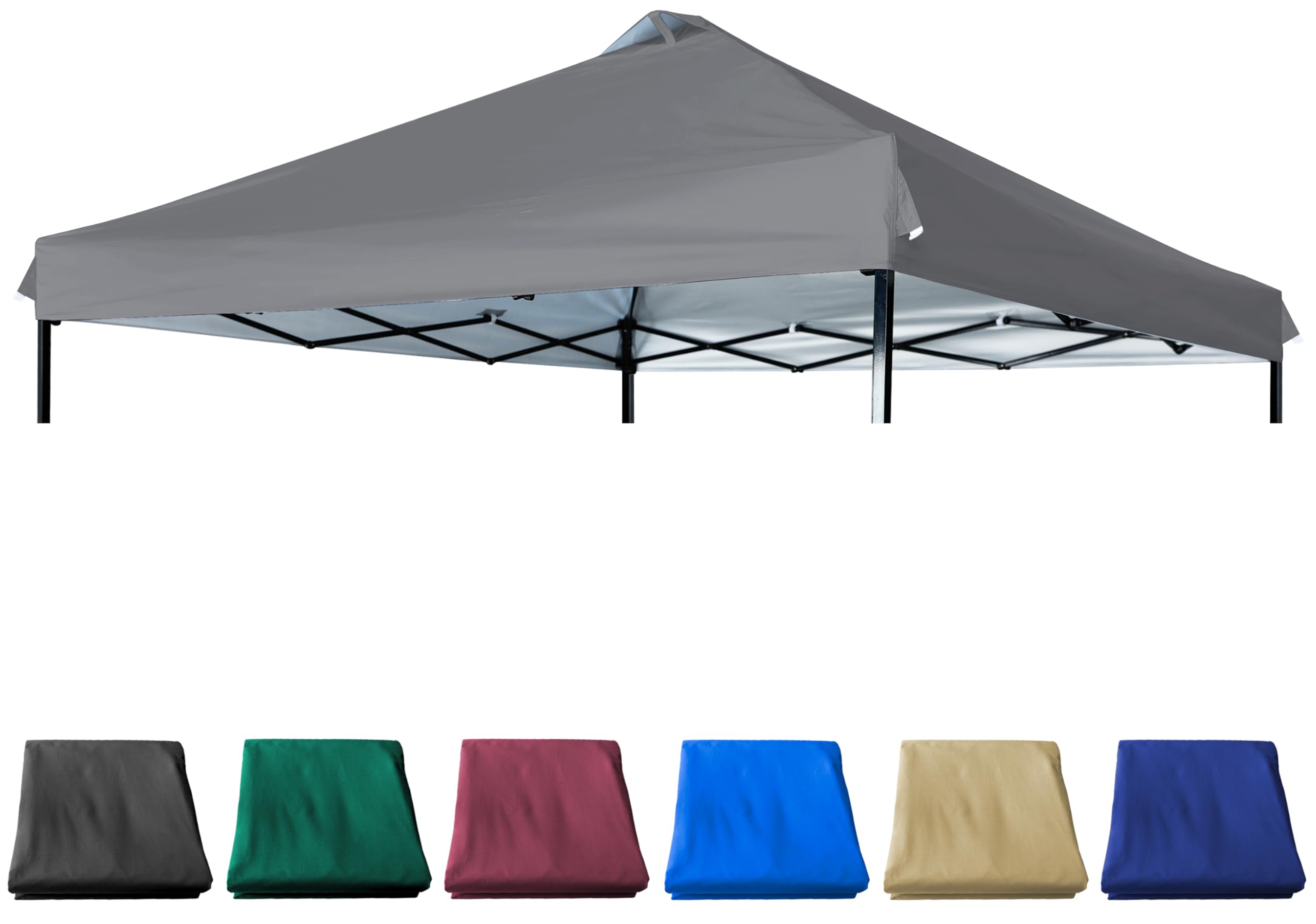 JANCANOPY front view dark grey top showing clean fit and sun protection