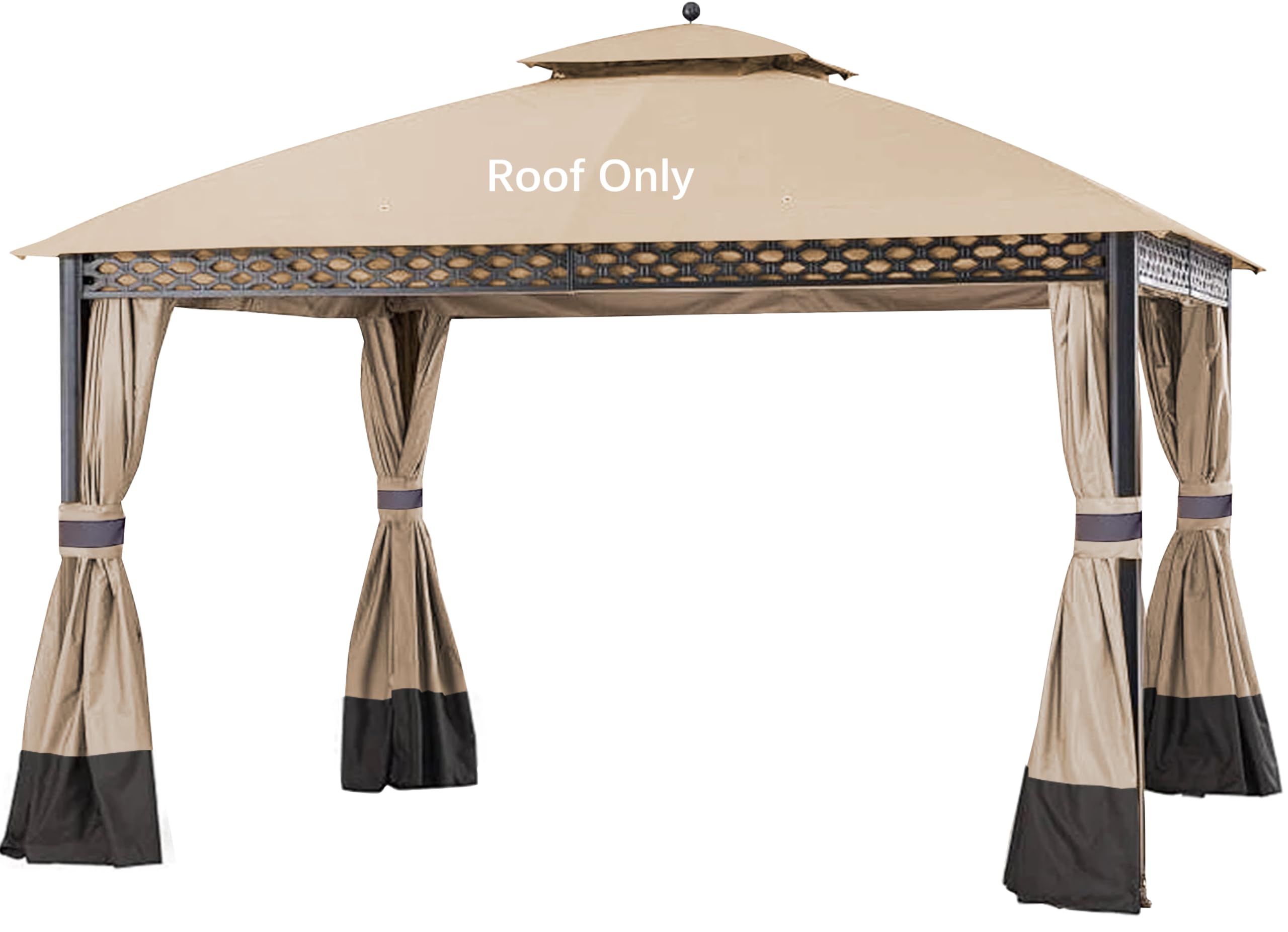 JANCANOPY front view of replacement top showing fit and color for easy identification