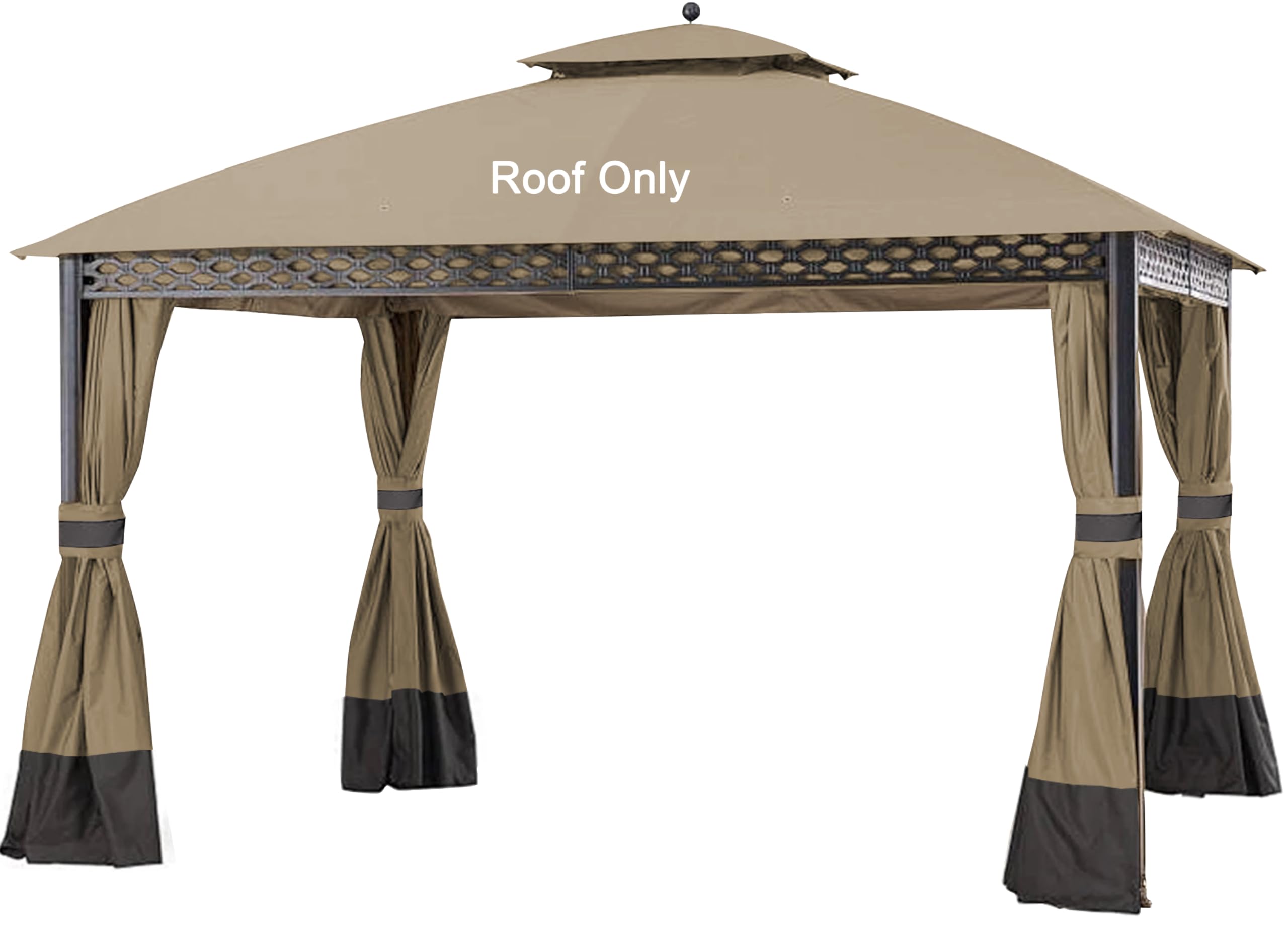 JANCANOPY front view of replacement top showing full coverage and weather protection