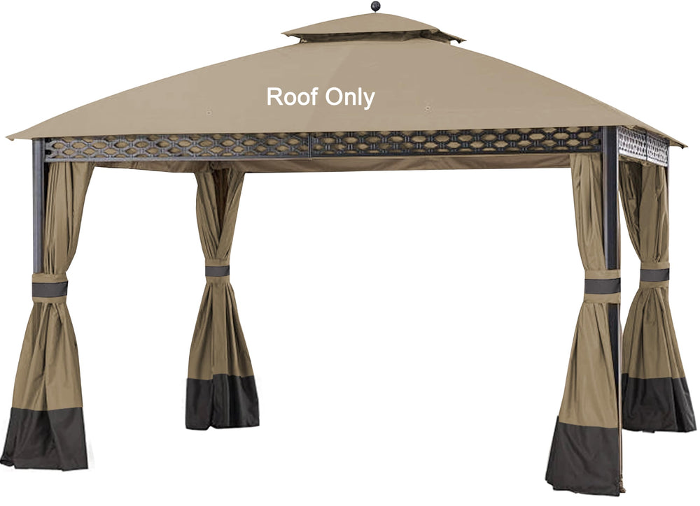 JANCANOPY front view of replacement top showing full coverage and weather protection