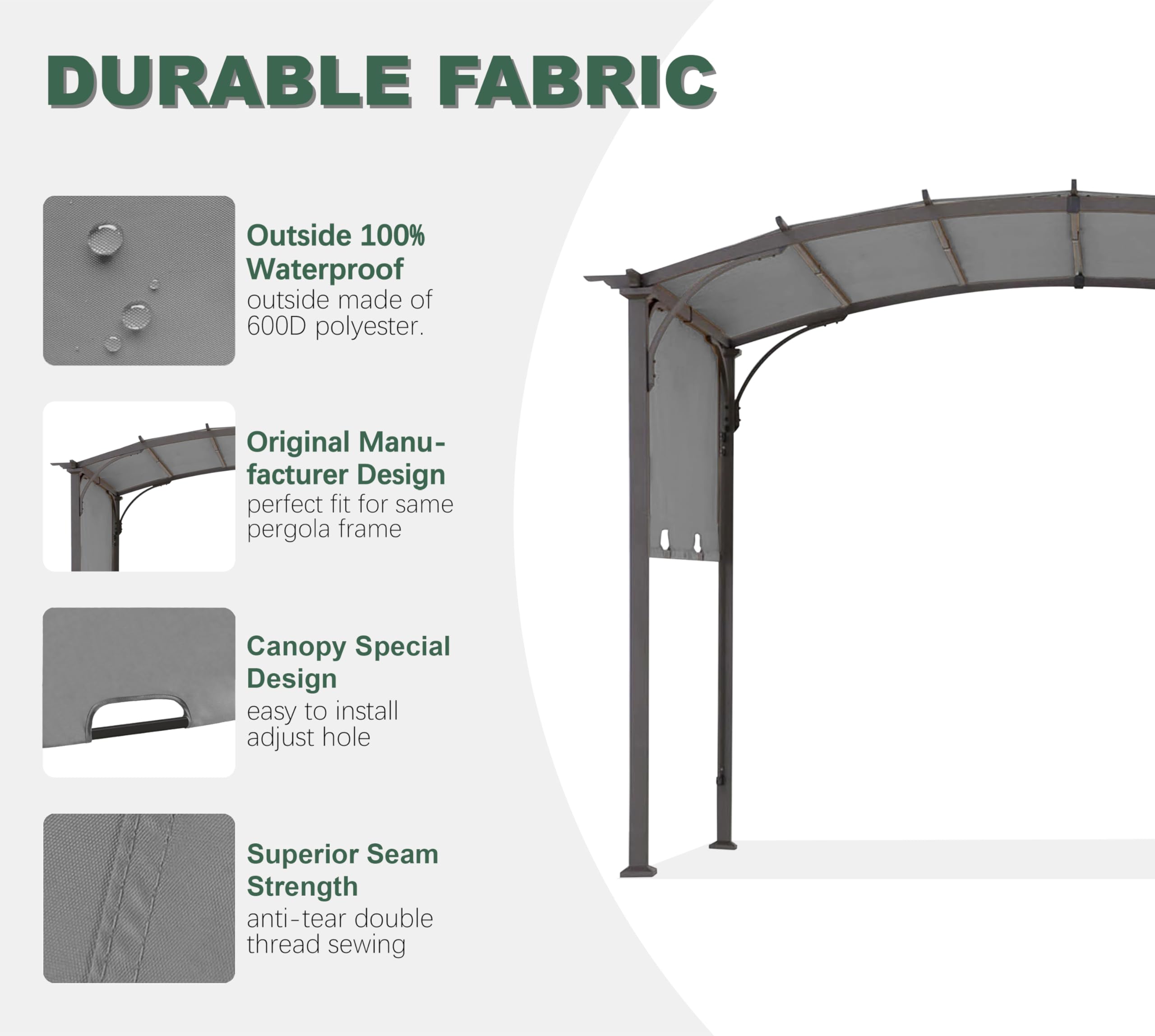 JANCANOPY installed on pergola demonstrating restored shade benefit