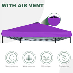 JANCANOPY installed on straight-leg frame providing quick shade for events