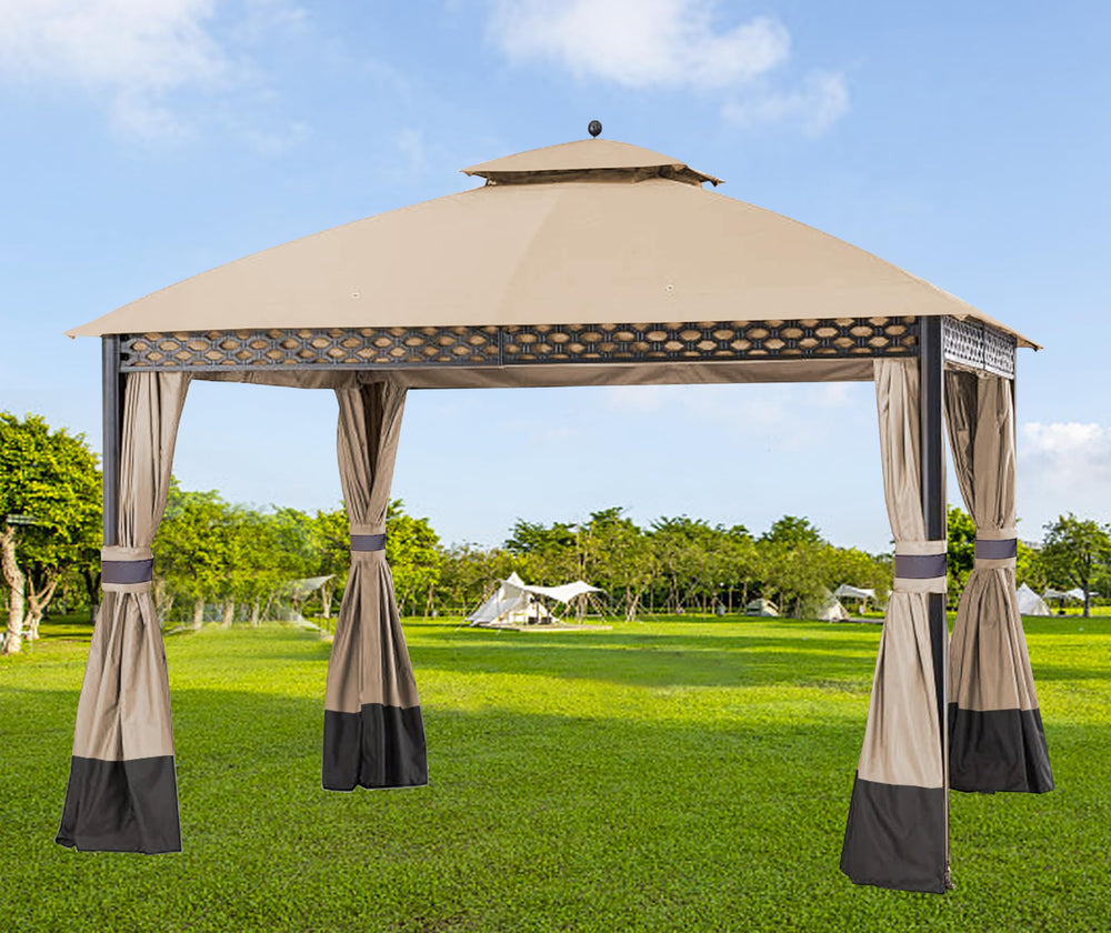 JANCANOPY lifestyle garden setting illustrating refreshed outdoor shelter