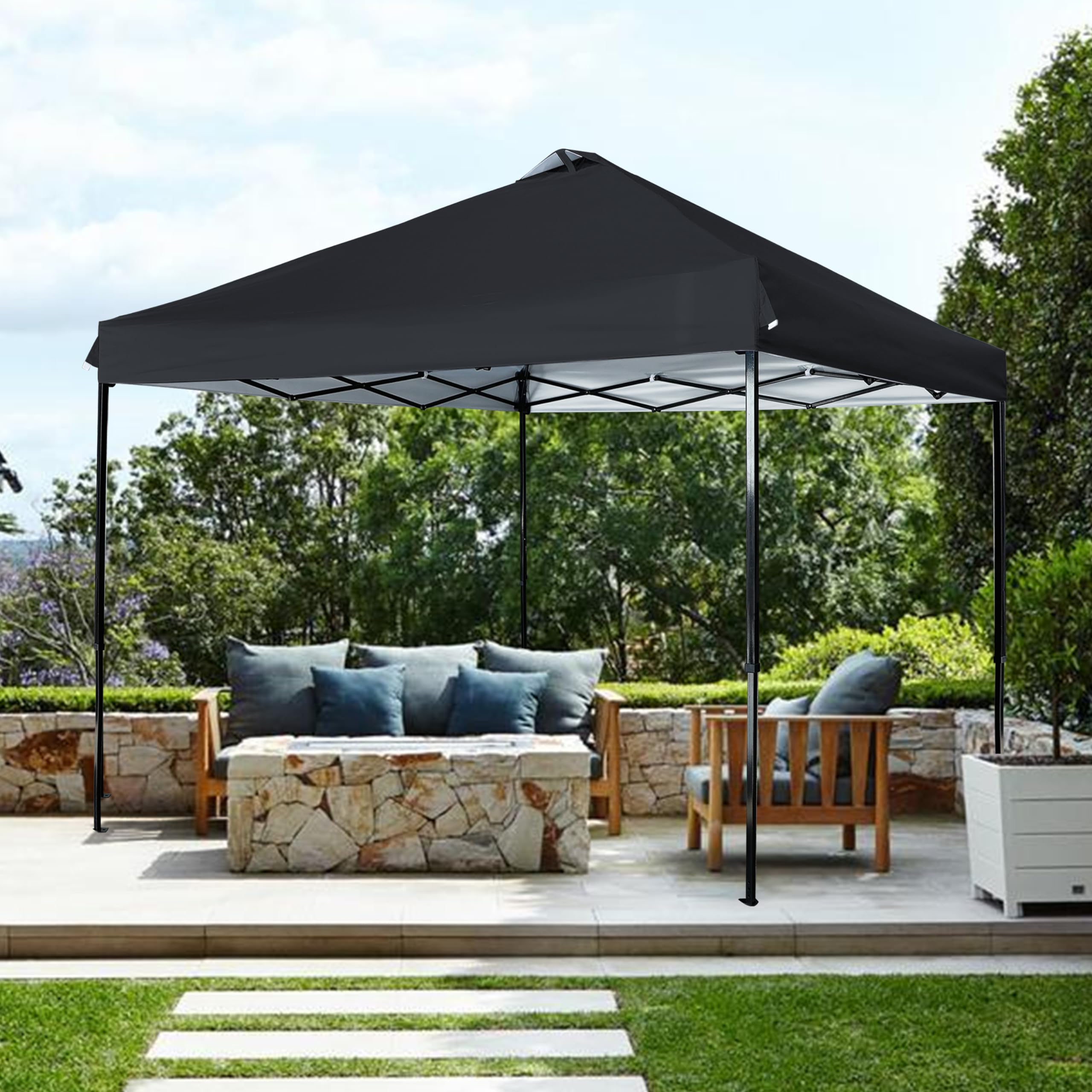 JANCANOPY lifestyle market booth showing cooler shaded vendor space