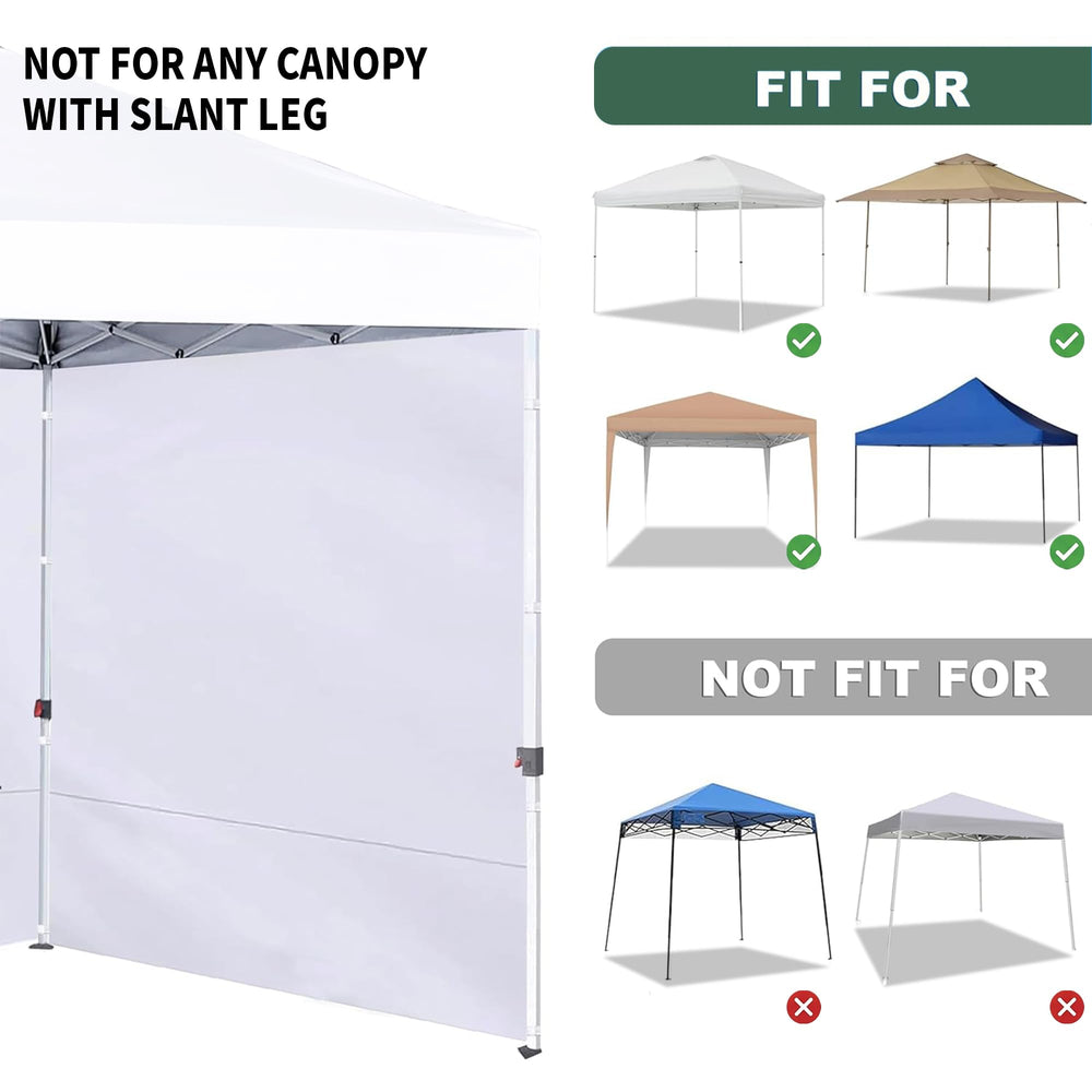 JANCANOPY sidewall next to person showing size and coverage benefit
