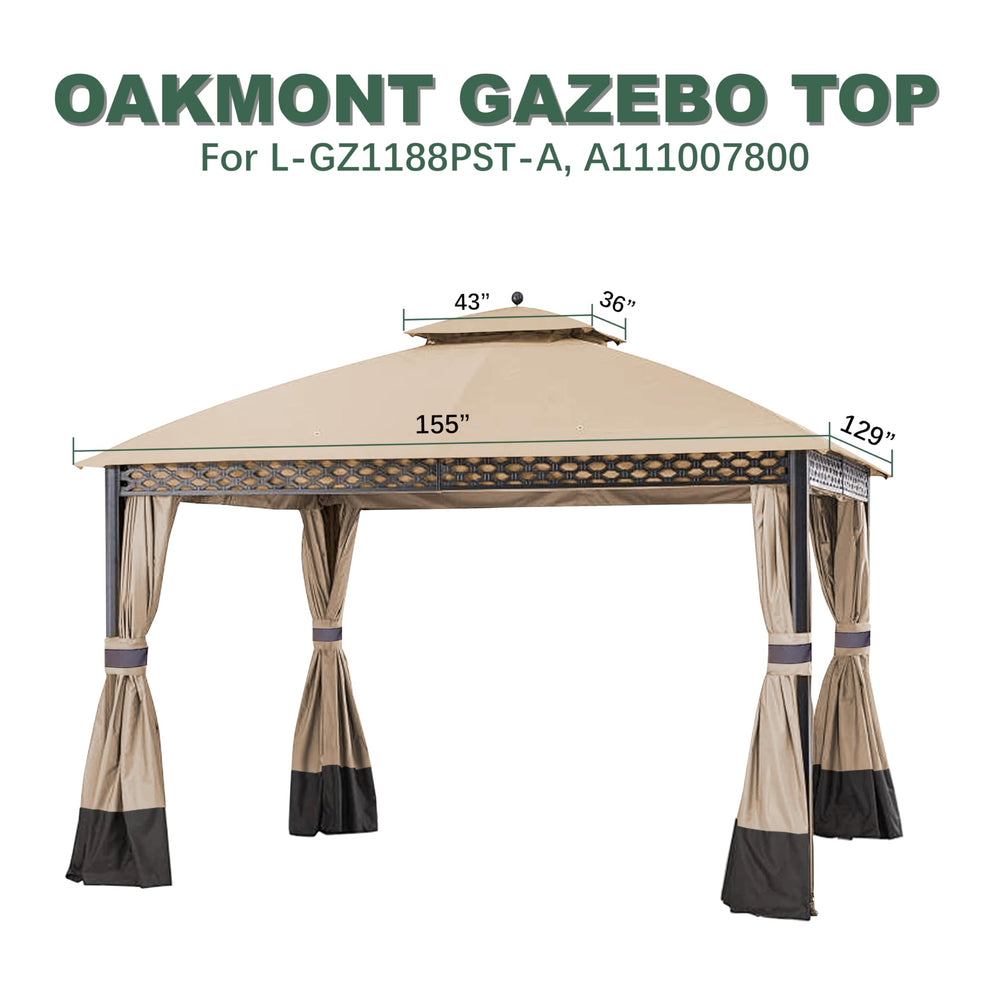 JANCANOPY size comparison with labeled panels to confirm roof measurements