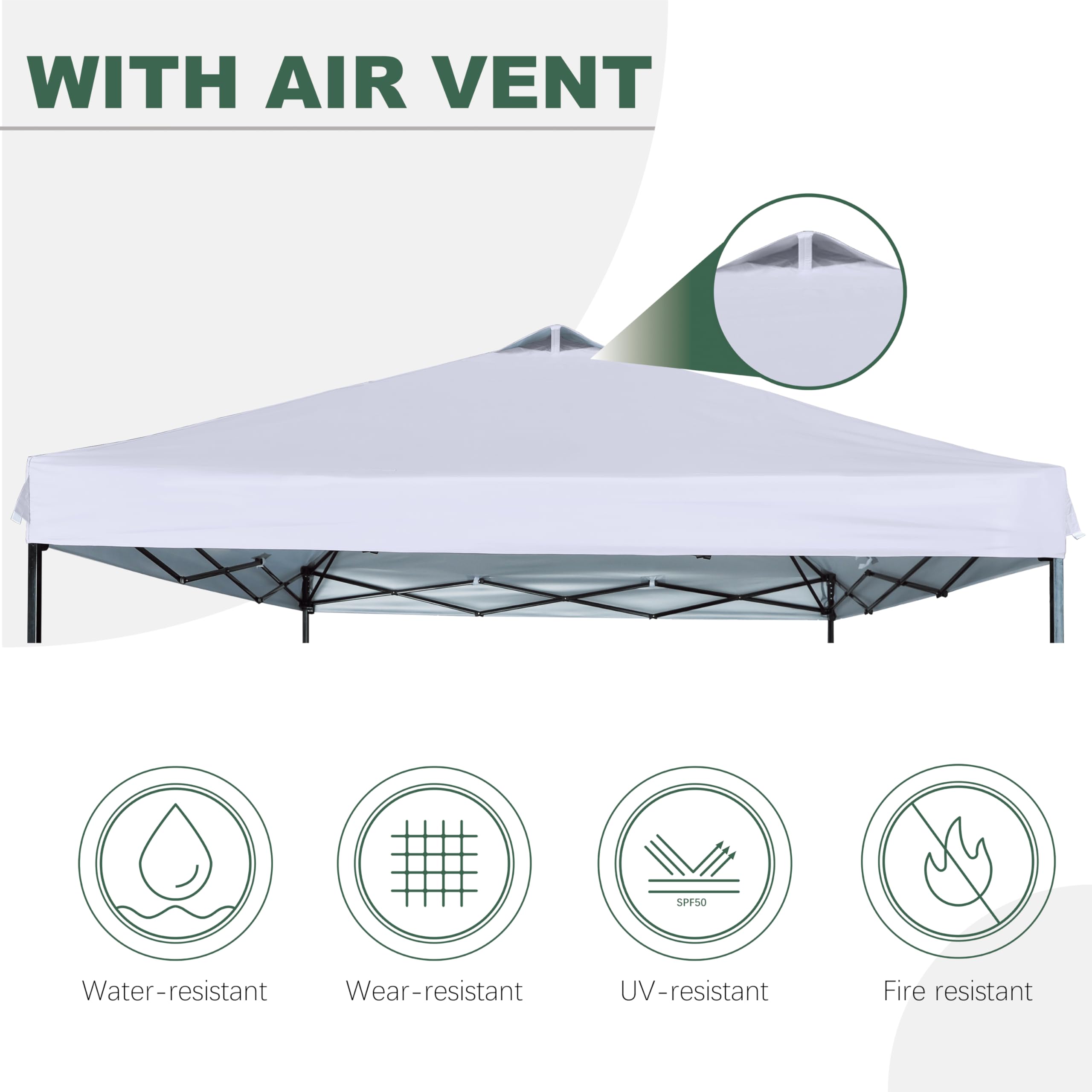 JANCANOPY Velcro strap detail securing top quickly for easy installation
