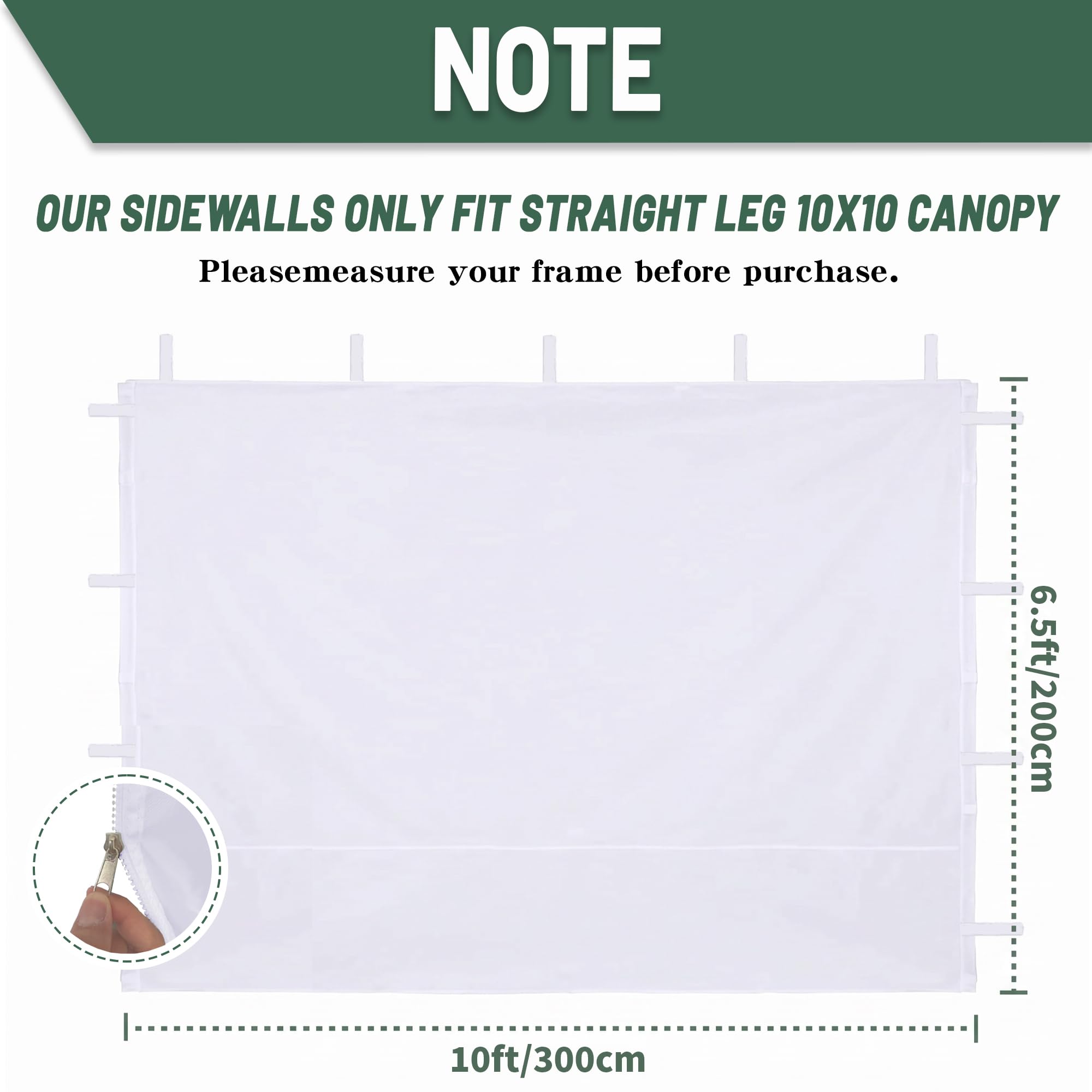 JANCANOPY zipper corner detail demonstrating secure panel connection