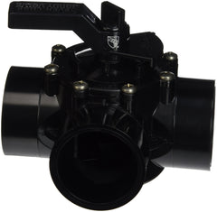 Jandy NeverLube 4717 front view showing CPVC body and three ports for leak-free control