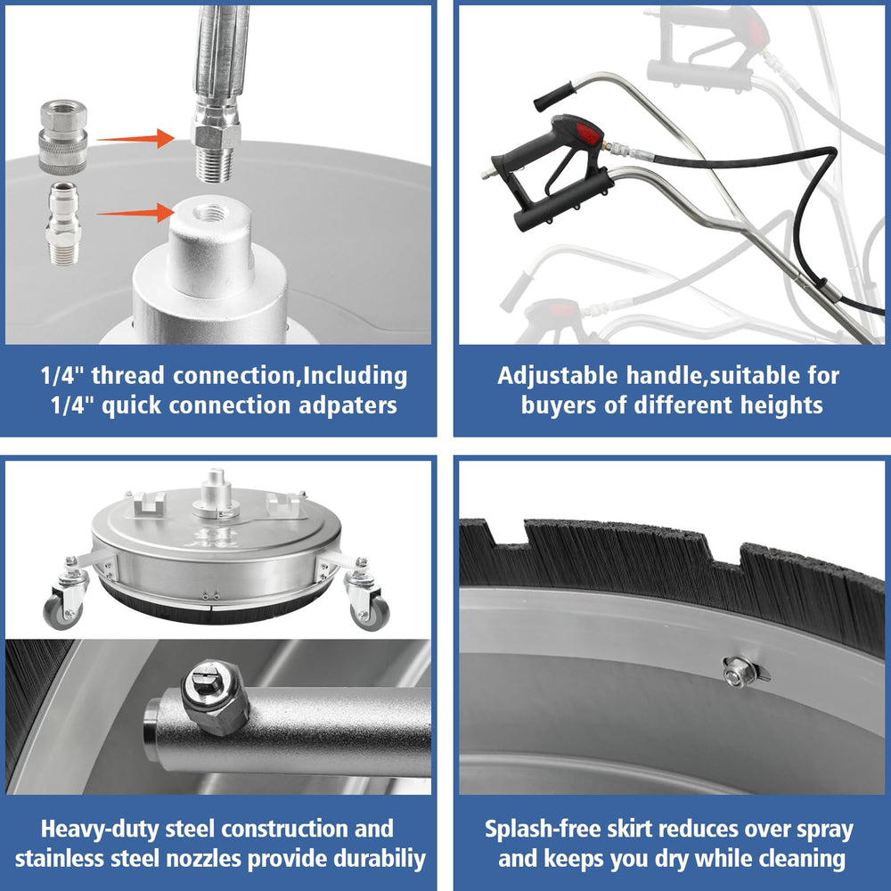 janz dual handle and castors for ergonomic control and easier maneuvering benefit