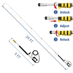 janz handle with padded grip giving comfort and reduced fatigue