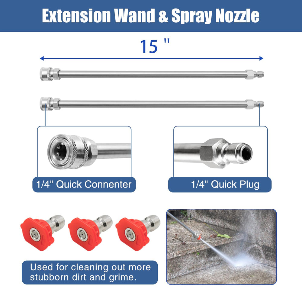 janz quick plug connected to pressure-washer wand for tool-ready convenience