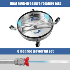 janz quick-release nozzle close-up for easy maintenance and swaps