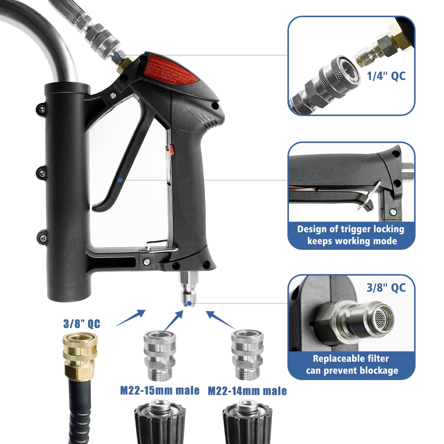 janz size comparison next to pressure washer shows 20-inch coverage saves time