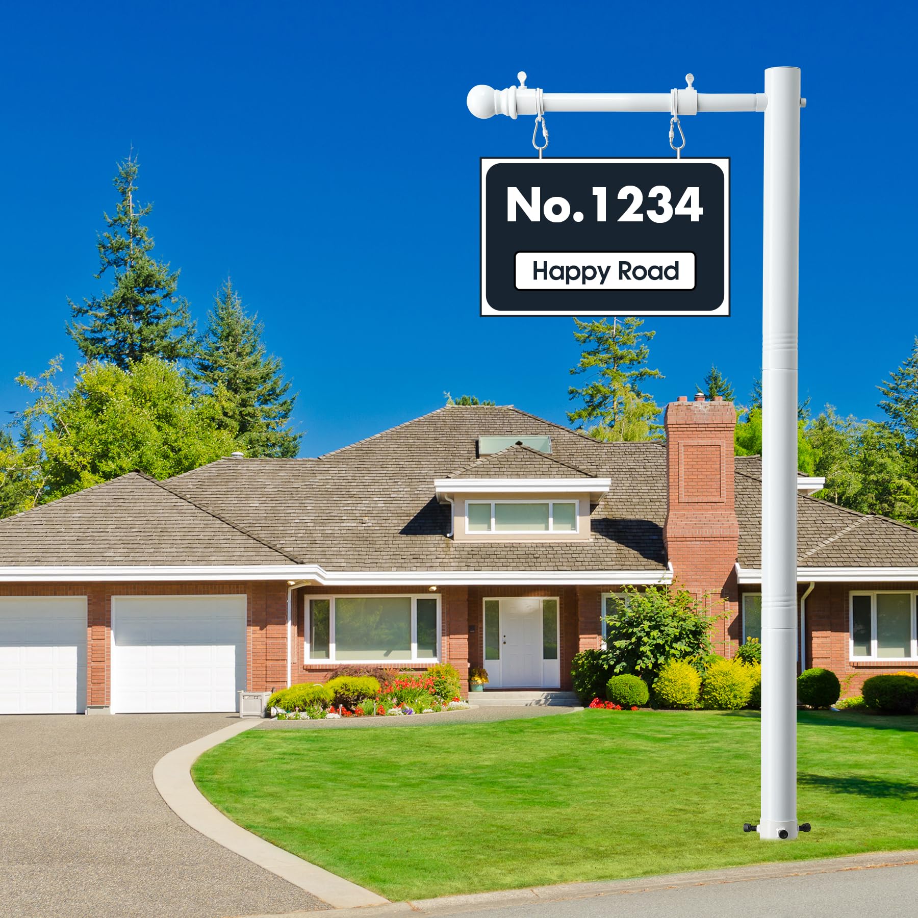 JAOTREL sign post on open house lawn showing professional curb appeal