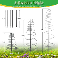 JAOTREL sharpened stake tip penetrating soil for fast, easy installation
