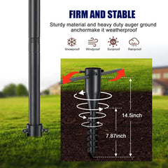 JAOTREL spiral ground pile detail demonstrating deep soil anchor for stability