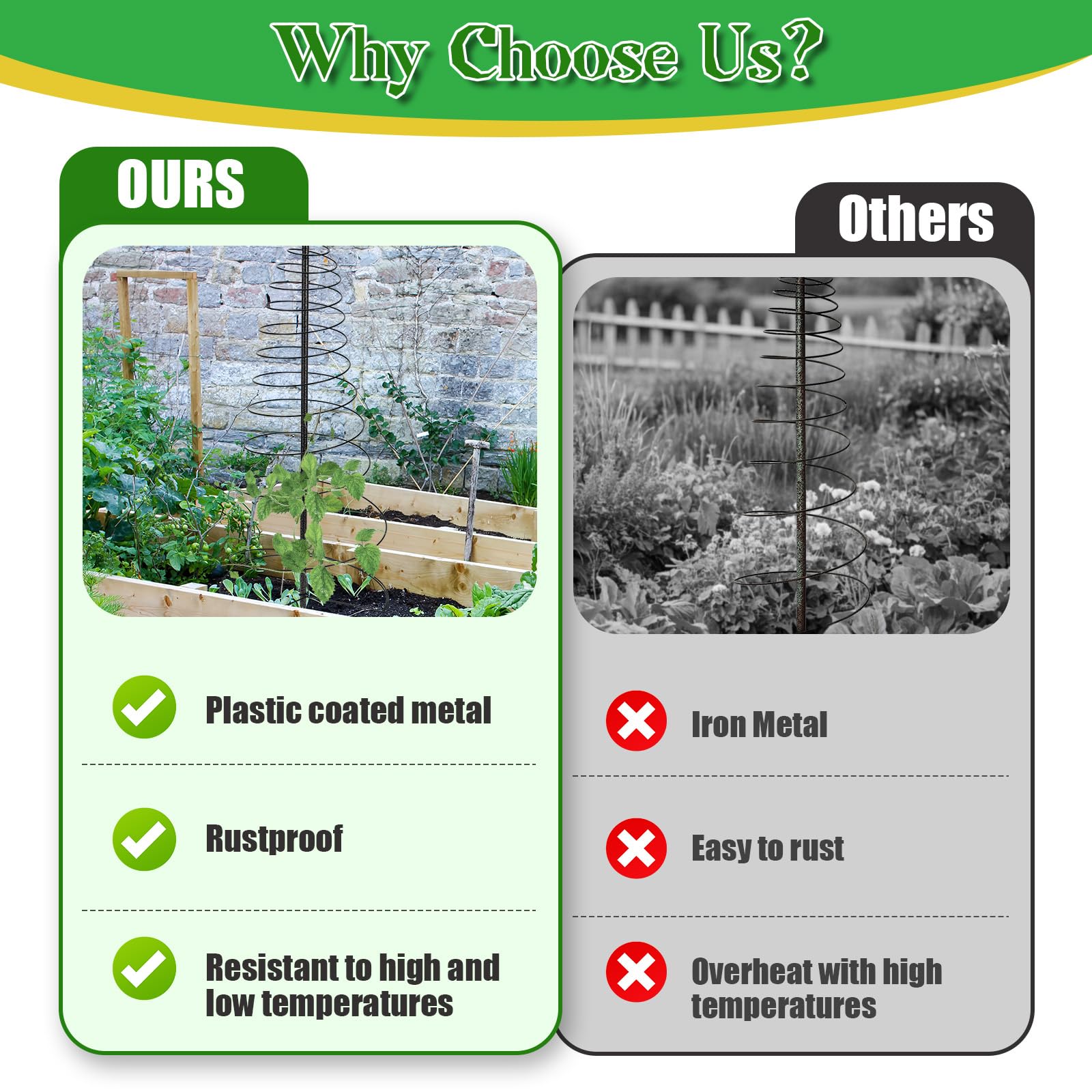 JAOTREL trellis supporting roses to prevent sagging and improve bloom display