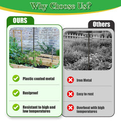 JAOTREL trellis supporting roses to prevent sagging and improve bloom display