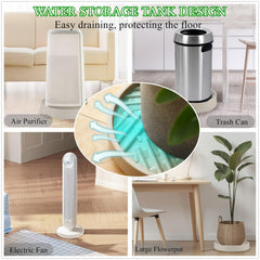 JAOXISOU plant caddy under pot on wood floor preventing scratches and spills