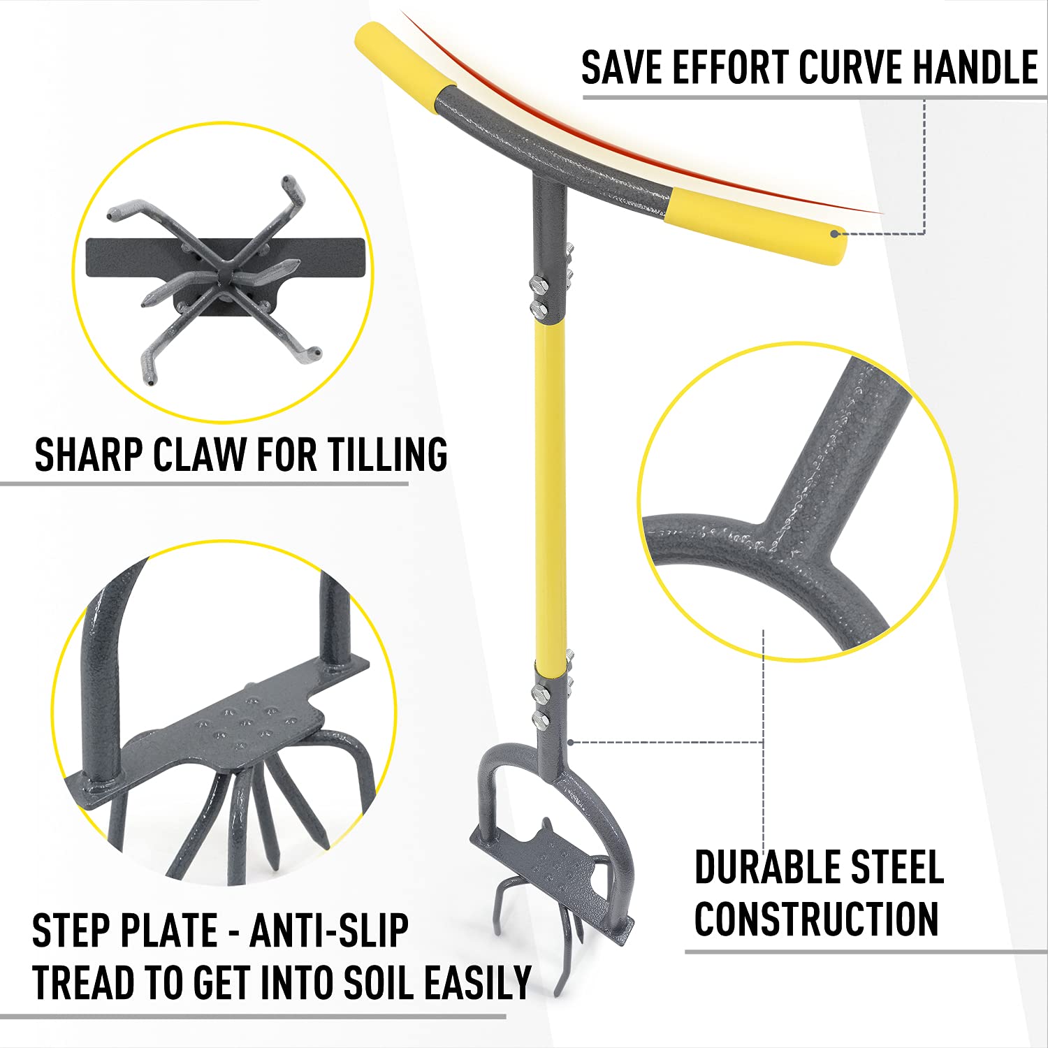 Jardineer label and assembly parts image highlighting included hardware and quick setup