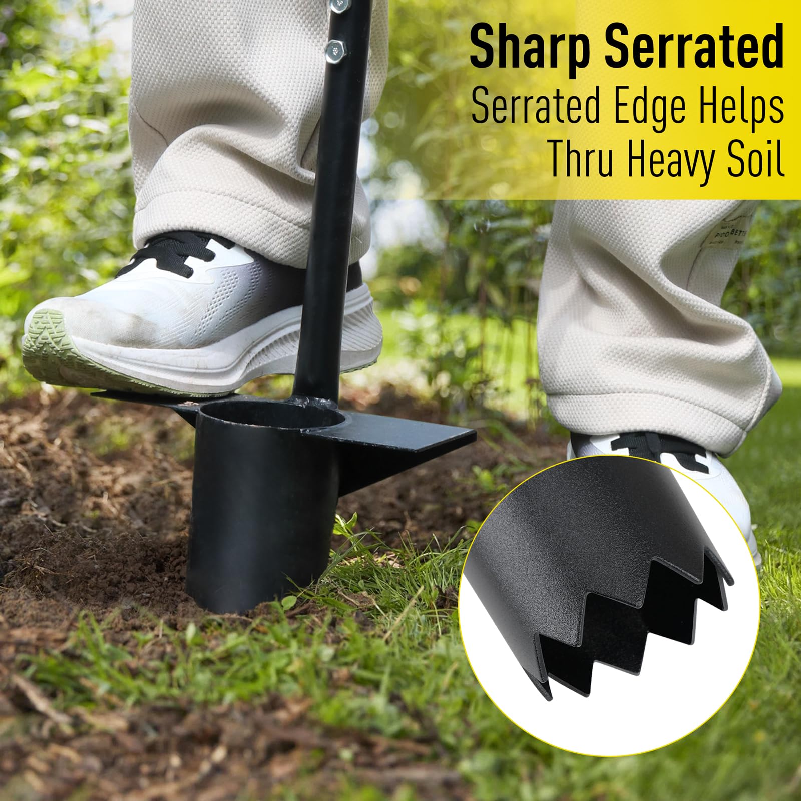 Jardineer cushioned non-slip handle improving comfort and grip