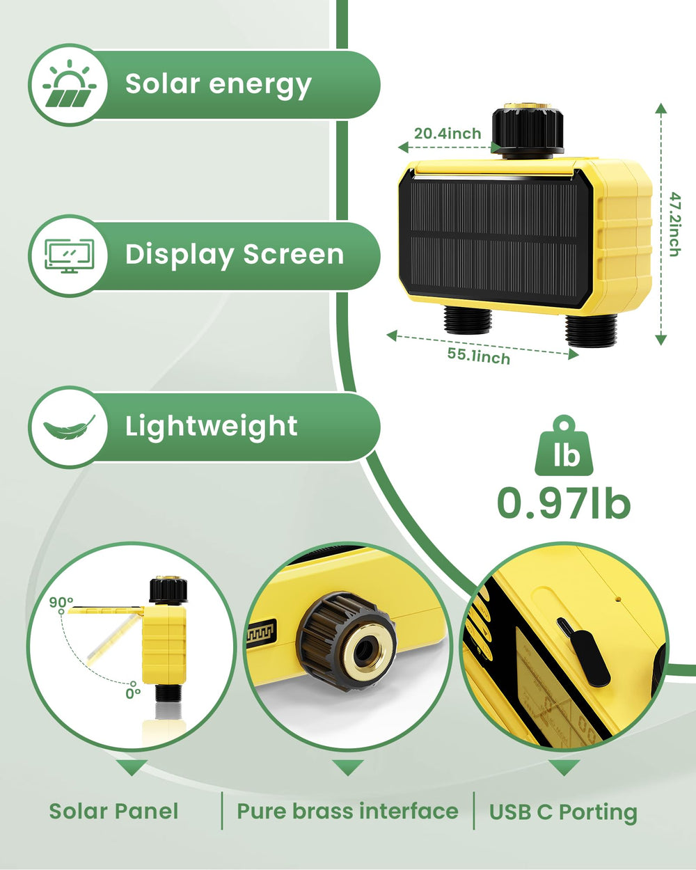Jardirossa filter screen detail highlighting debris protection and smoother flow