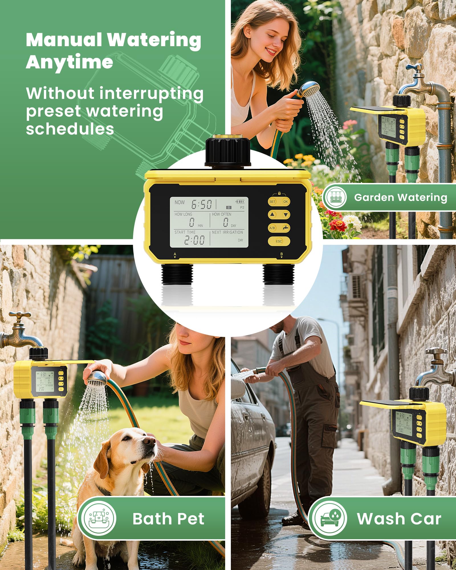 Jardirossa included accessories laid out to speed up installation process