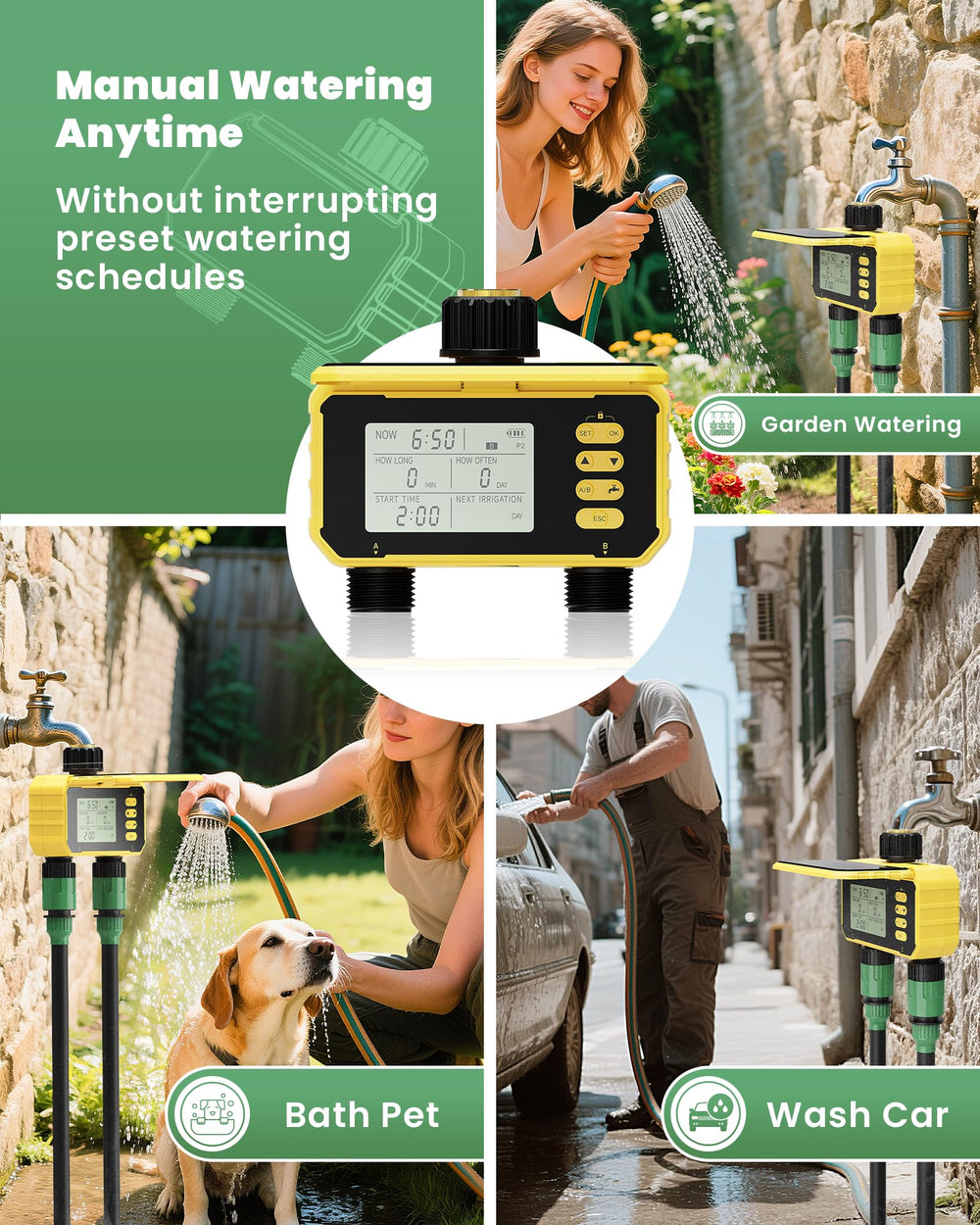 Jardirossa included accessories laid out to speed up installation process