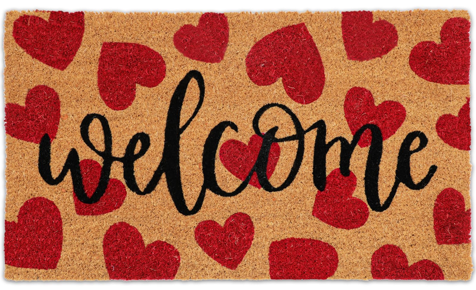 JarThenaAMCS front view showing red hearts and welcome greeting, boosting curb appeal