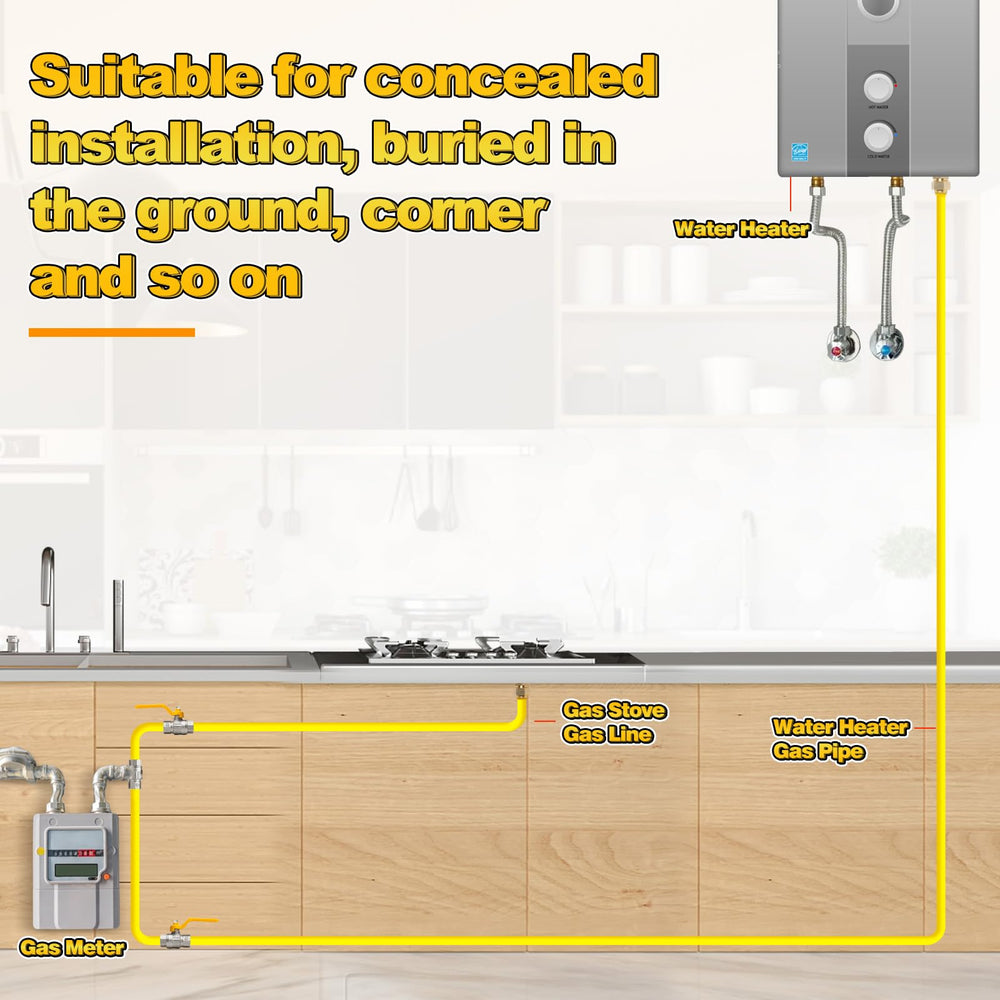 Jasdego tubing buried underground illustrating suitability for buried runs