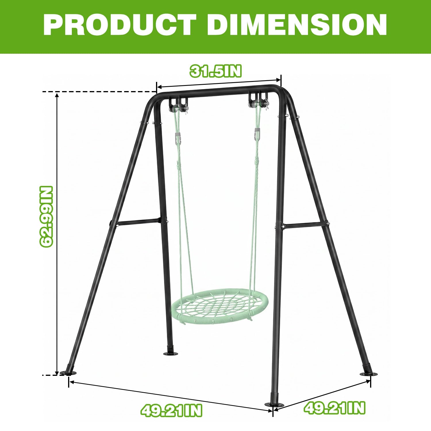 Jasdego hardware kit with stakes and expansion screws showing easy-install benefit
