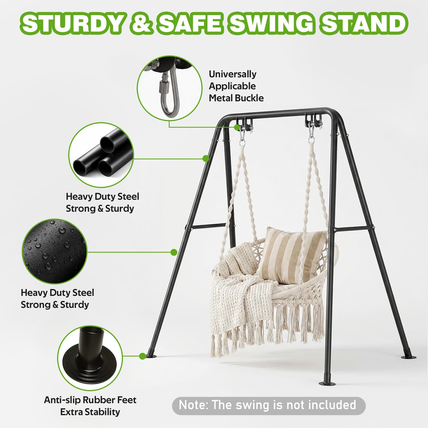 Jasdego frame next to seated person showing scale and 440 lb capacity benefit