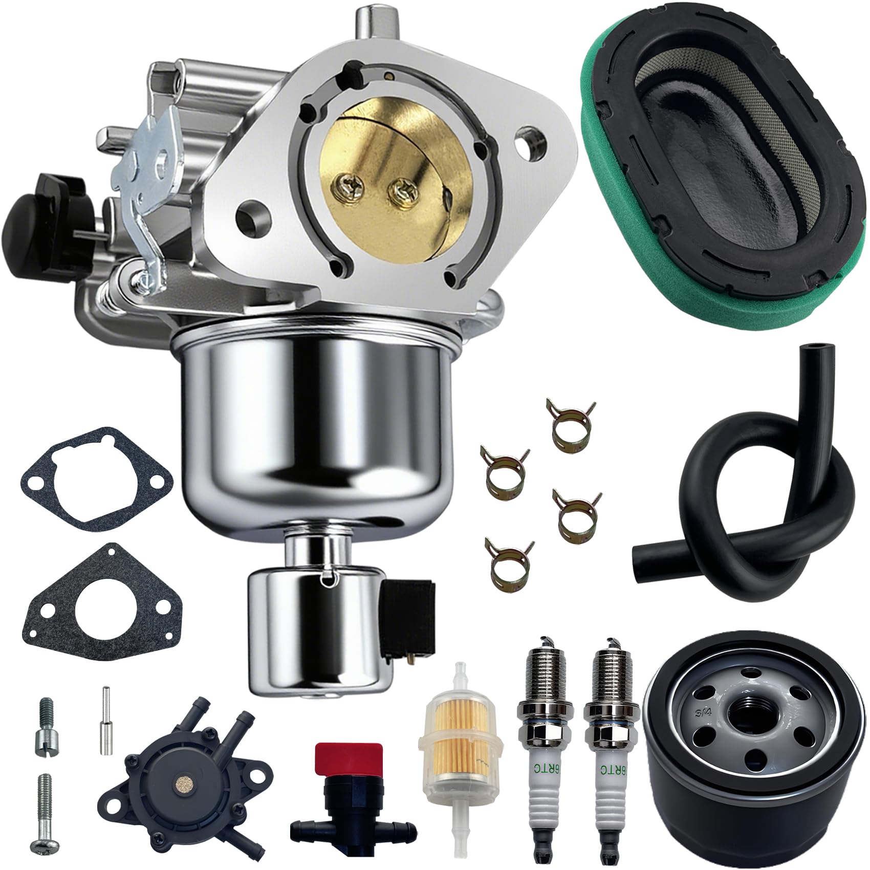 JAVENYIMAN carburetor kit front view showing complete replacement set and fitment benefits