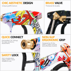 Javneo 1L foam bottle adjuster detail showing easy concentration and spray control benefit
