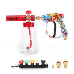 Javneo foam cannon kit front packaging showing complete components and benefit of ready setup