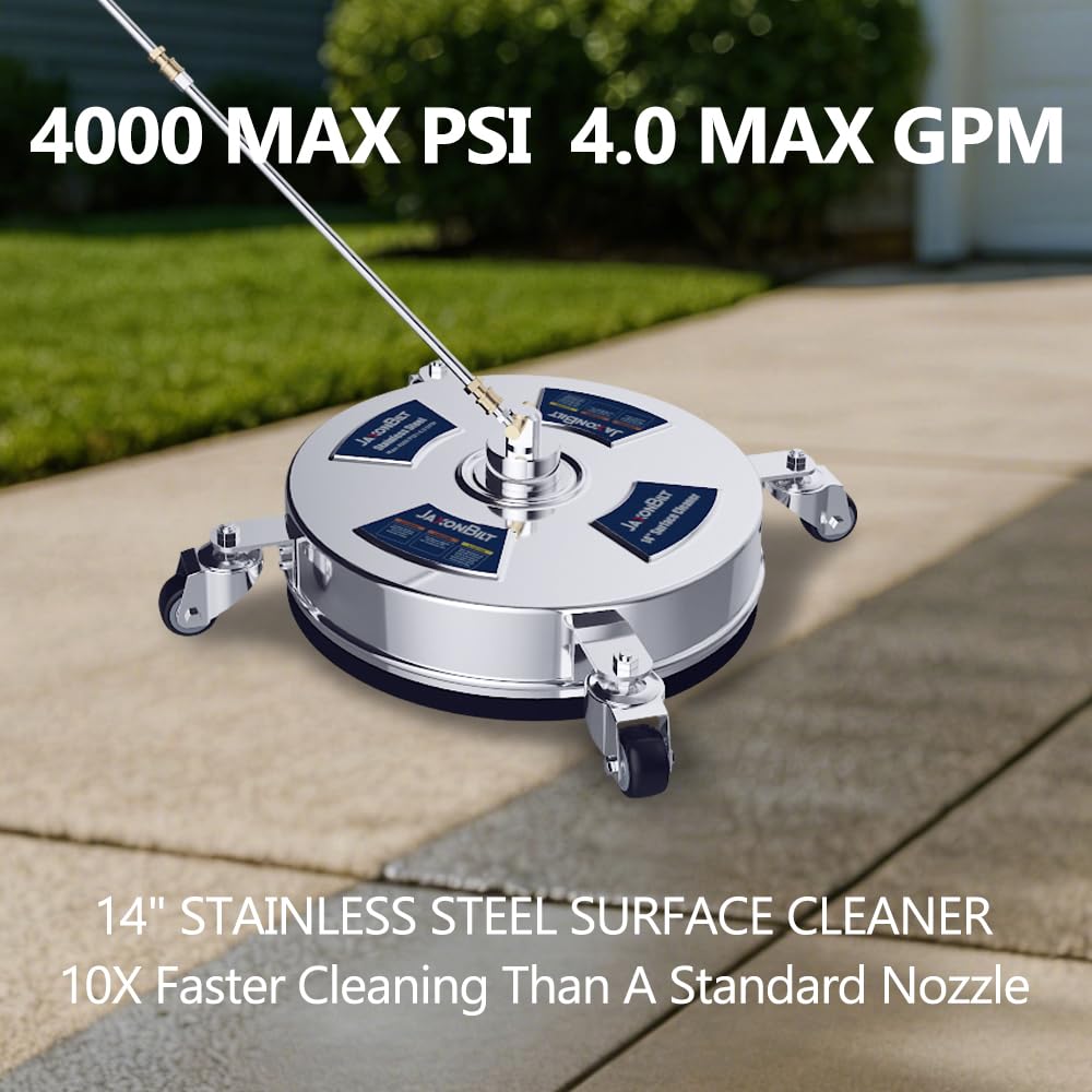 JaxonBilt rotating nozzle detail under housing demonstrating even cleaning action
