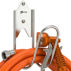 JBscoop front view of wall-mounted hanger showing clean lines and sturdy loop for organized storage
