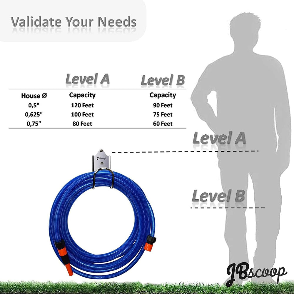 JBscoop hanger beside a hand to show scale and heavy-duty capacity