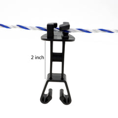 JBT insulators installed on a T-post demonstrating secure mounting and energy savings